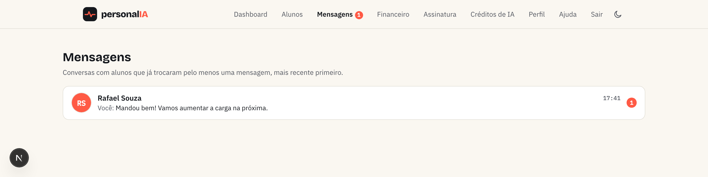 Nunca mais perca uma mensagem
